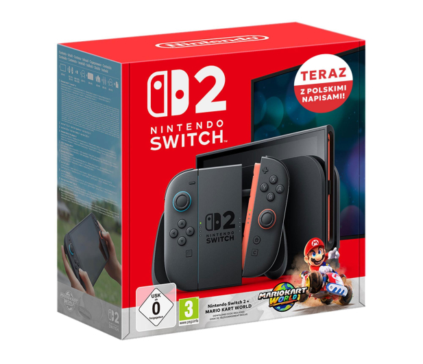 Nintendo Switch 2 Black + Mario Kart World - 1328929 - zdjęcie